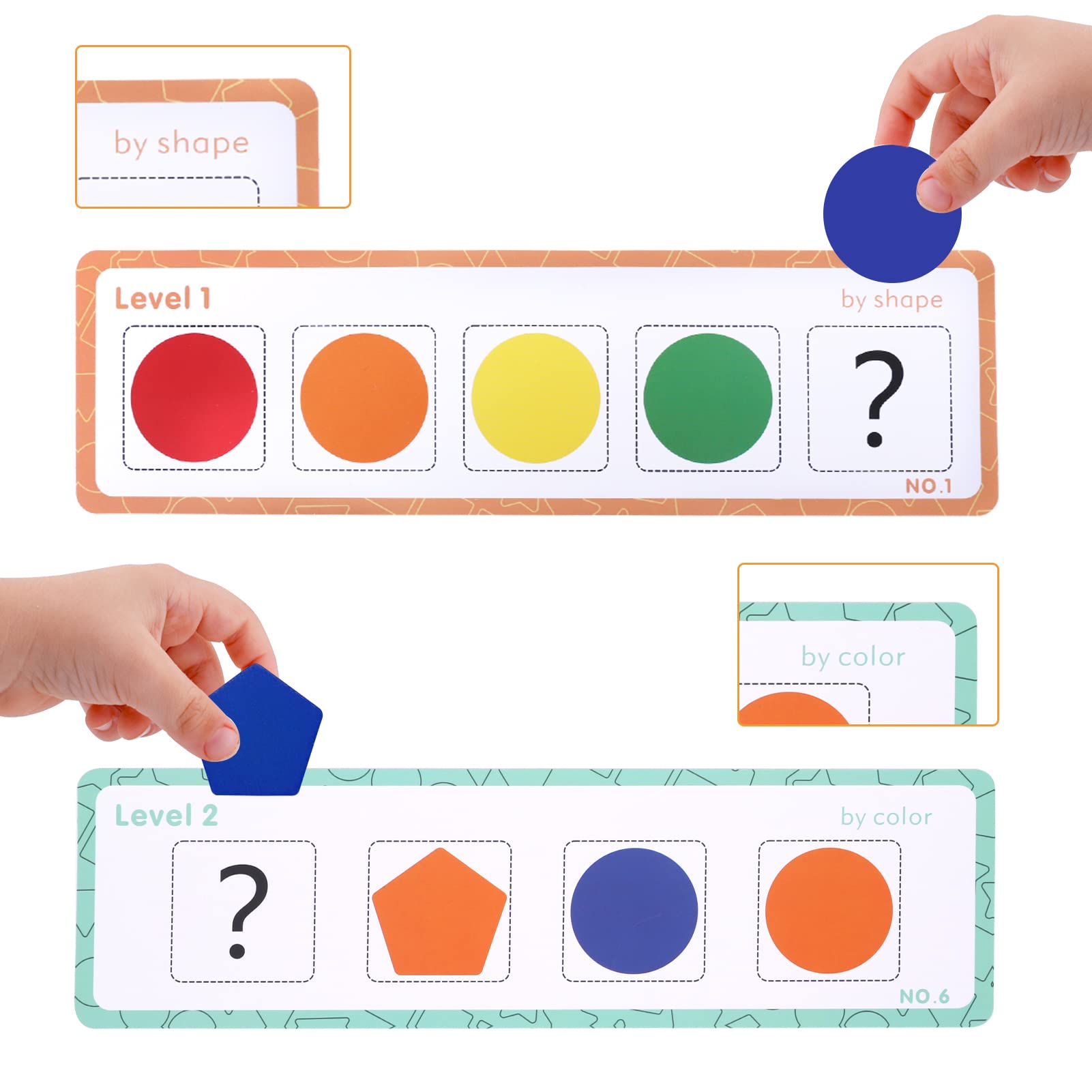 Montessori Wooden Toddler Toy – Color & Shape Sorting Educational Toy for Boys & Girls