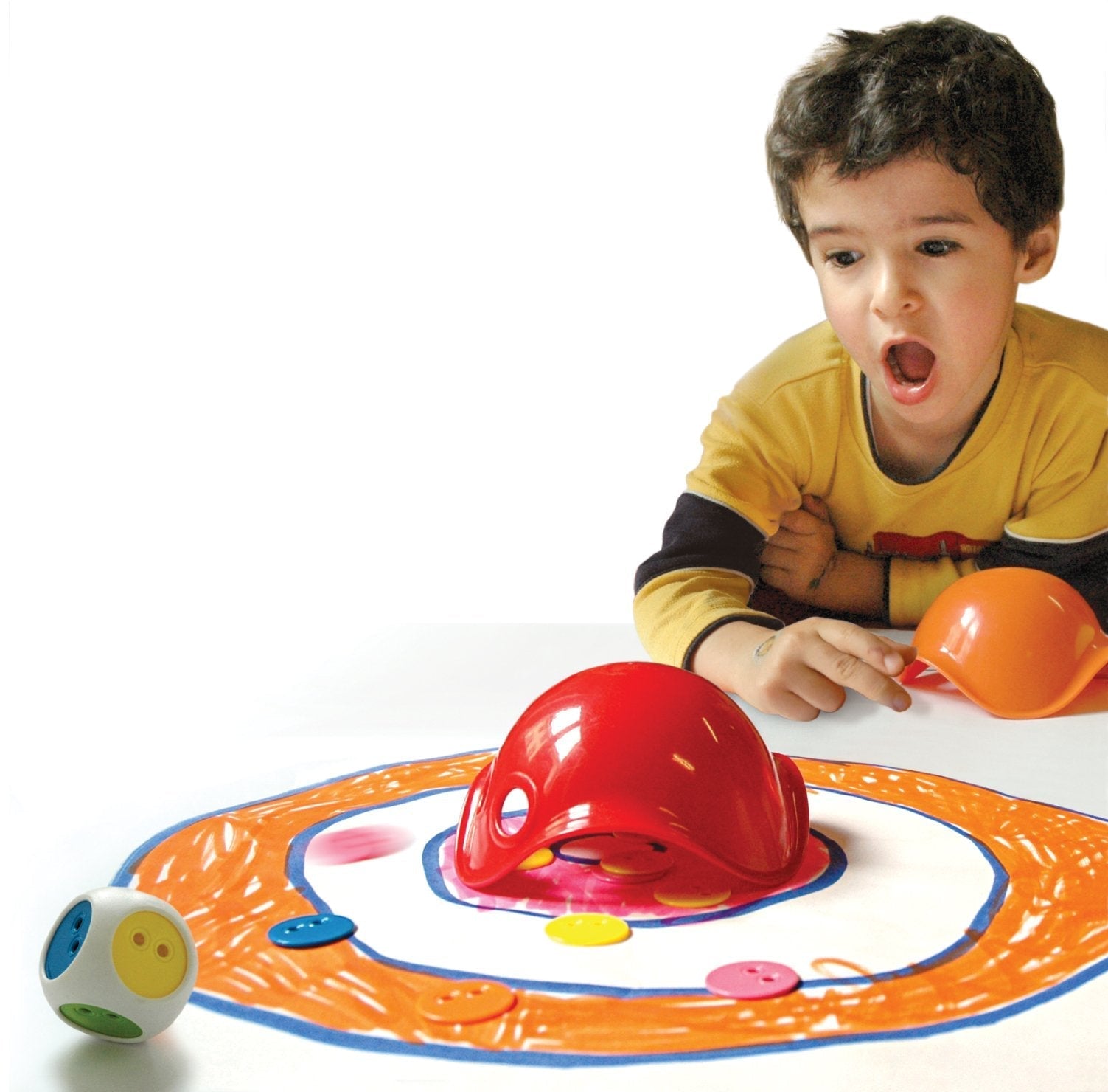 Moluk Bilibo Game Box – Creative Toddler Toy with Mini Bilibos, Pixel Chips & Elastic Dice