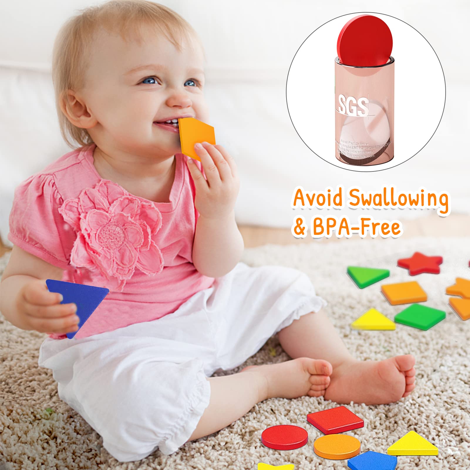 Montessori Wooden Toddler Toy – Color & Shape Sorting Educational Toy for Boys & Girls
