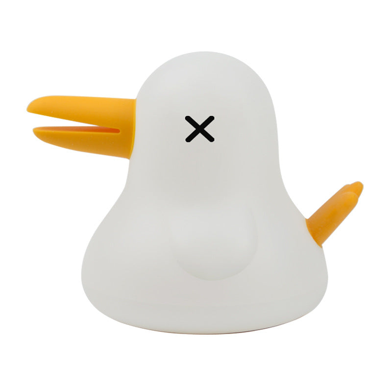 Squishy Silicone Sleep Duck LED Night Light - Perfect Gift for Kids and Girls