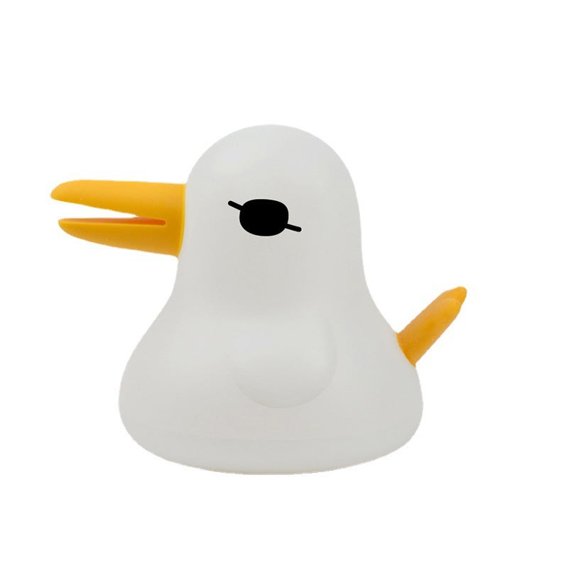 Squishy Silicone Sleep Duck LED Night Light - Perfect Gift for Kids and Girls