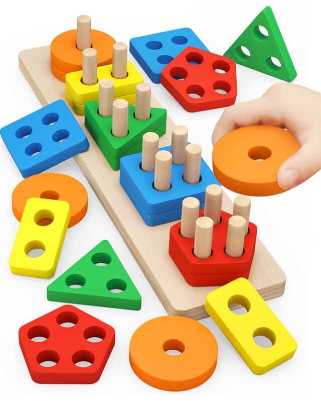 Wooden Sorting & Stacking Toys