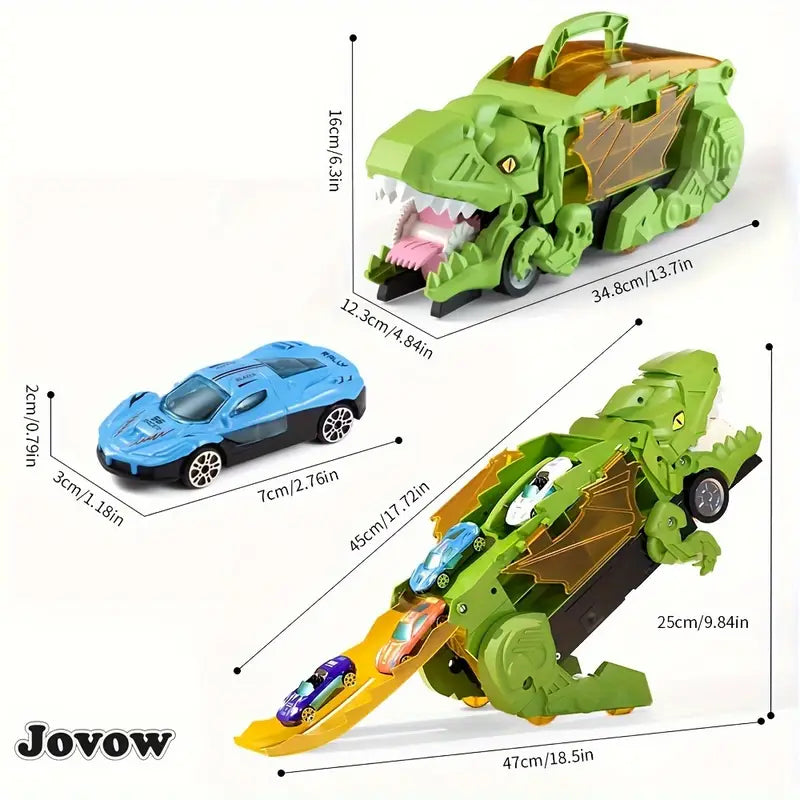 Transport Dinosaur Truck with Foldable Sliding