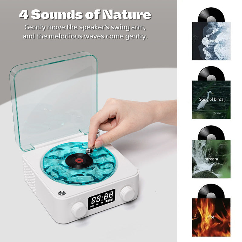 Premium Waves Retro Bluetooth Vinyl Record Player Light 🎁