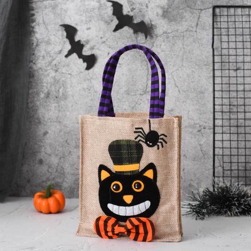 Halloween Linen Candy Bag