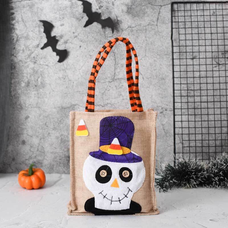 Halloween Linen Candy Bag