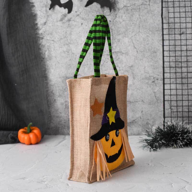 Halloween Linen Candy Bag