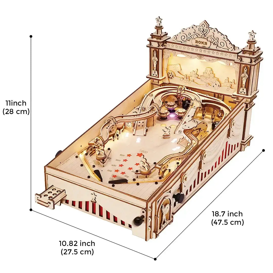 3D Pinball Machine Wooden Puzzle | avichic