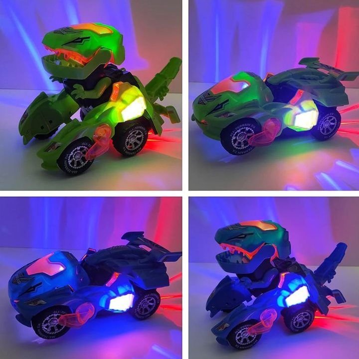 LED DINOSAUR TRANSFORMATION CAR TOY