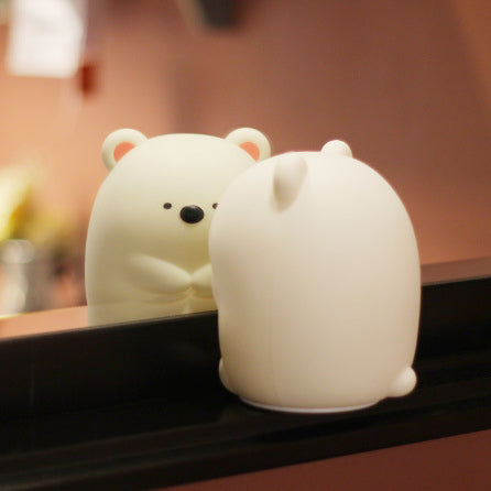 Squishy Silicone Hug Bear LED Night Light - Perfect Gift for Kids and Girls