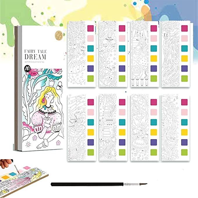 Coloring Book with Watercolors – Fun with 6 Colors