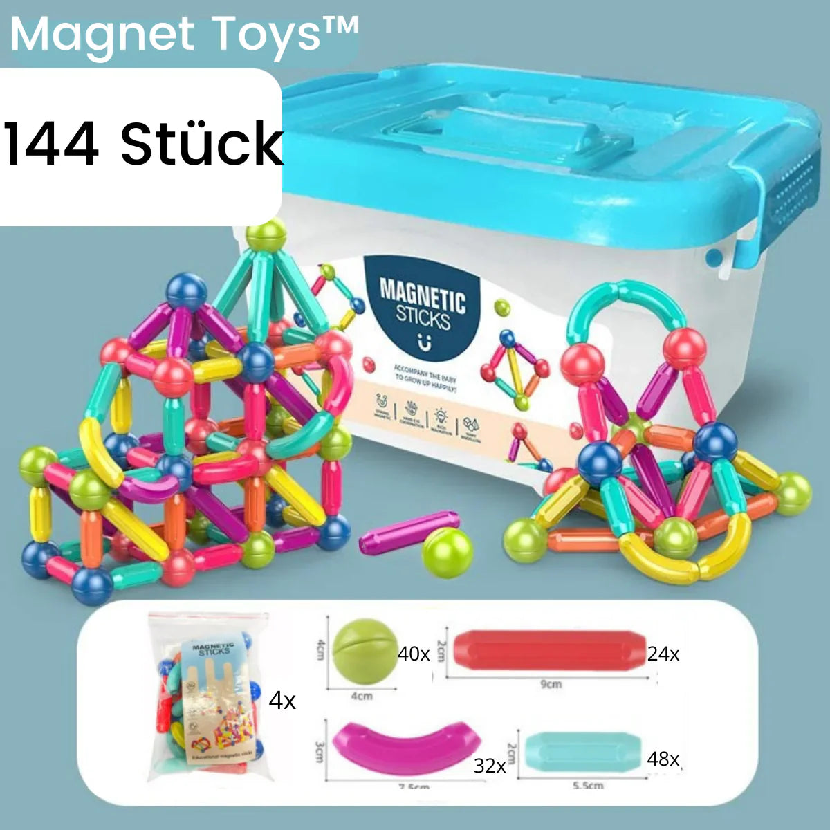 MagnaCreations Magnetic Rods – Unleash Creativity and Fun!