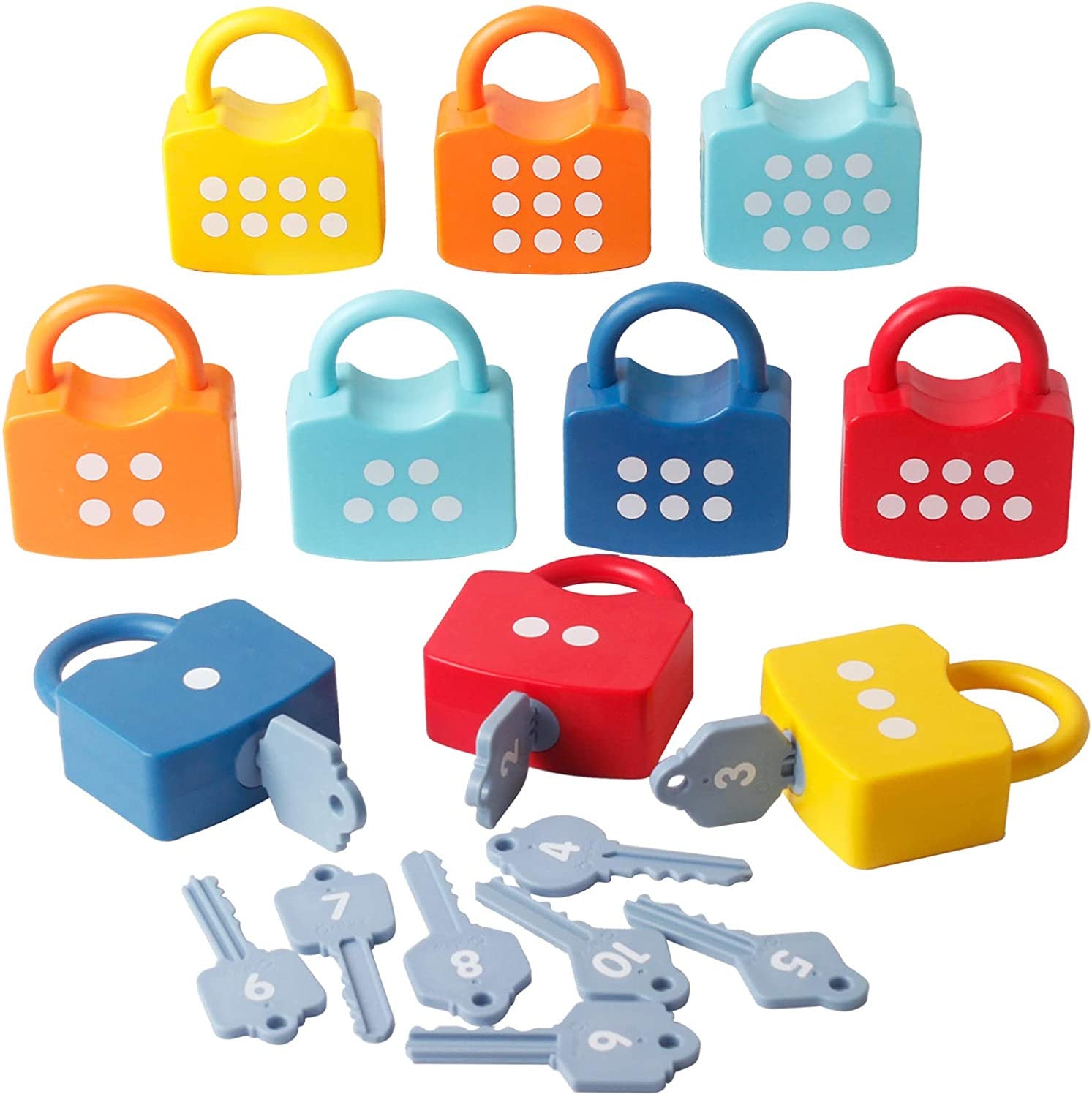 Number Learning Locks & Keys Kit