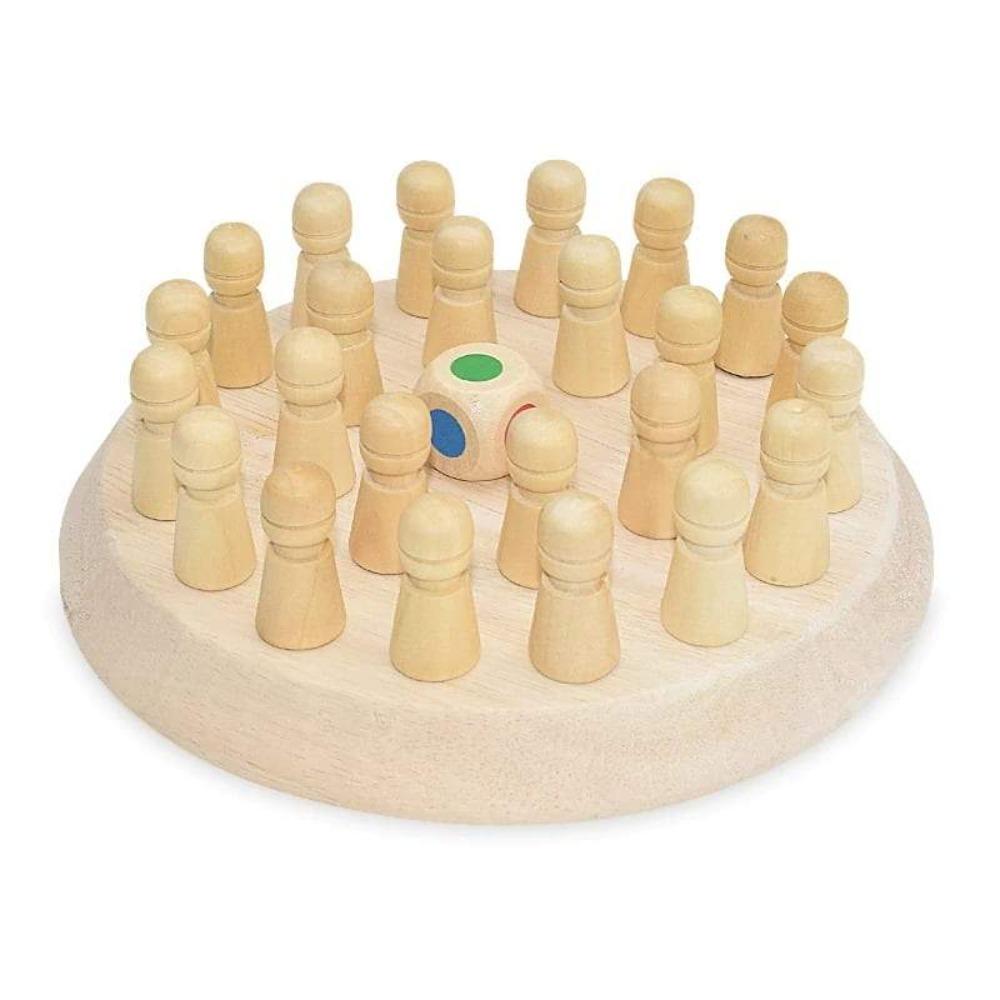 Wooden Memory Chess Game