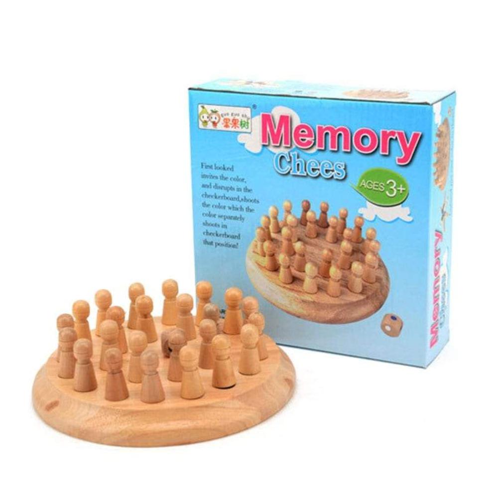 Wooden Memory Chess Game