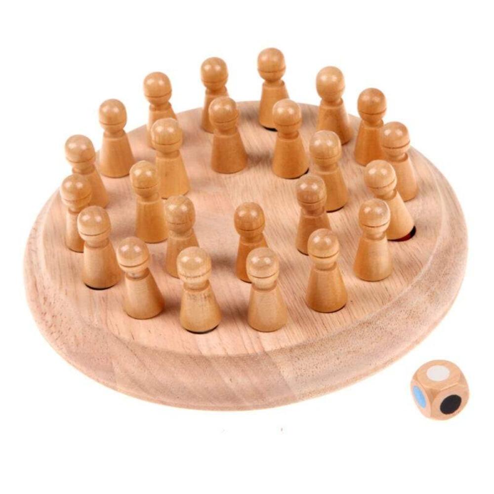 Wooden Memory Chess Game