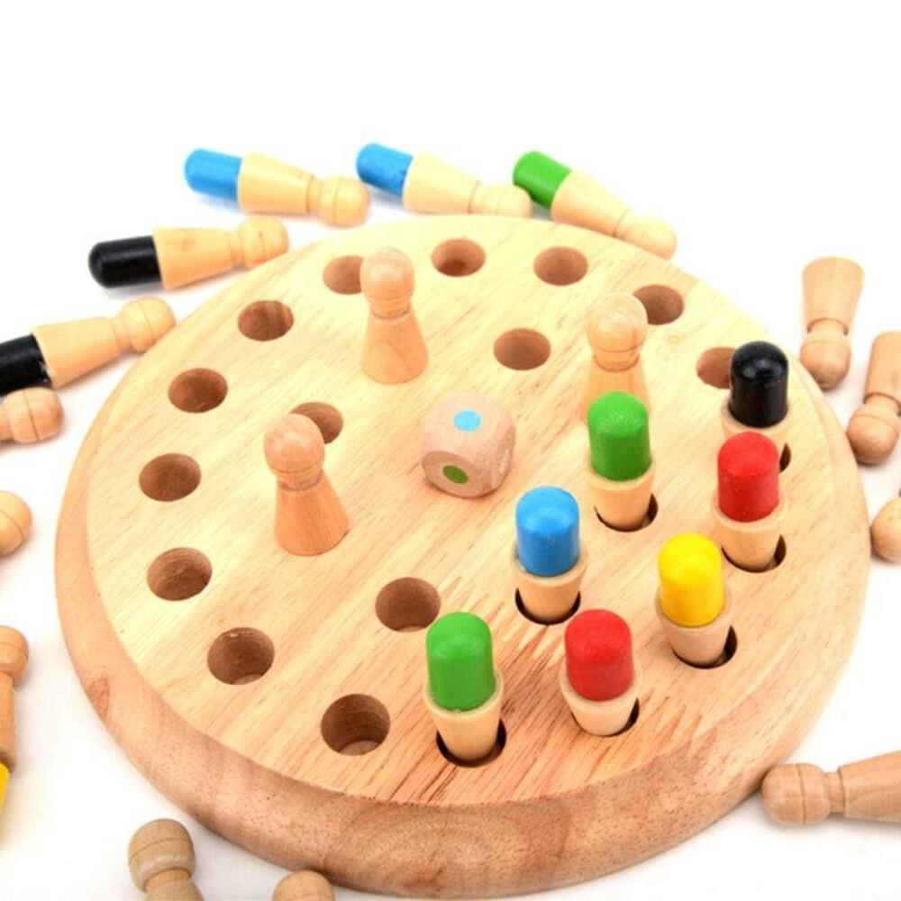 Wooden Memory Chess Game