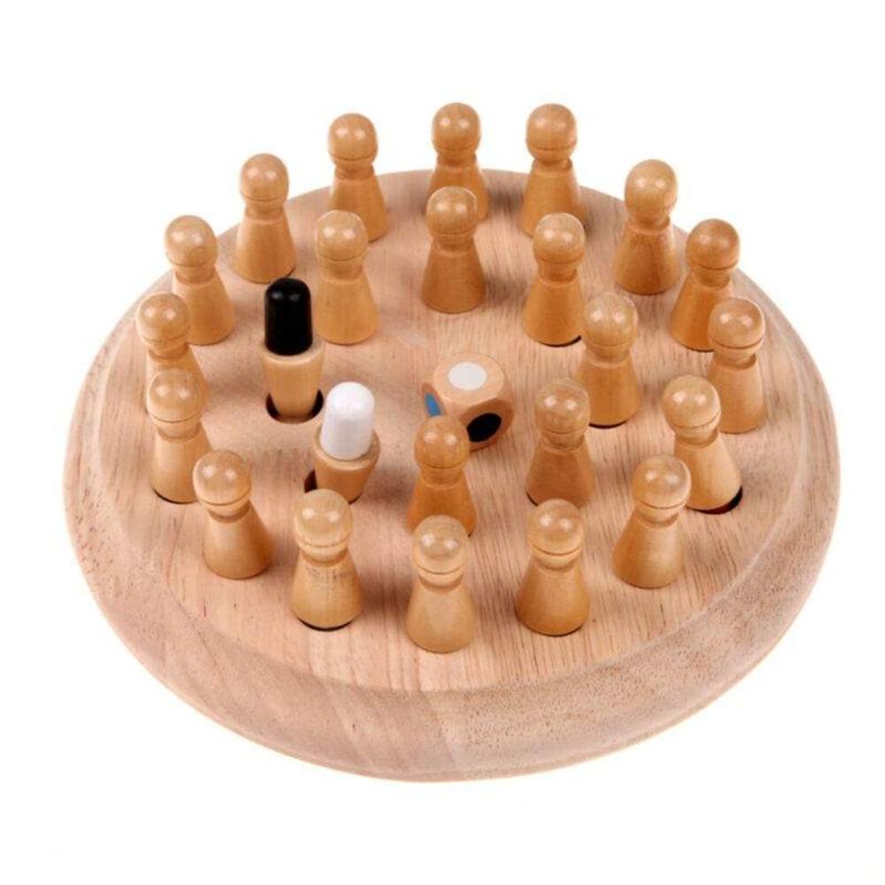 Wooden Memory Chess Game