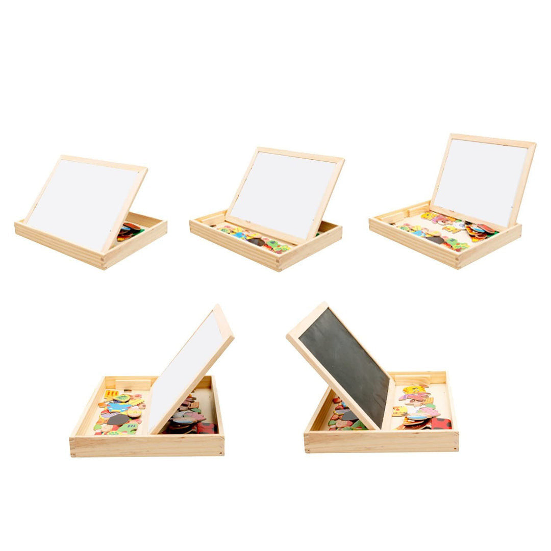 Educational Magnetic Box (with Whiteboard & Chalkboard)