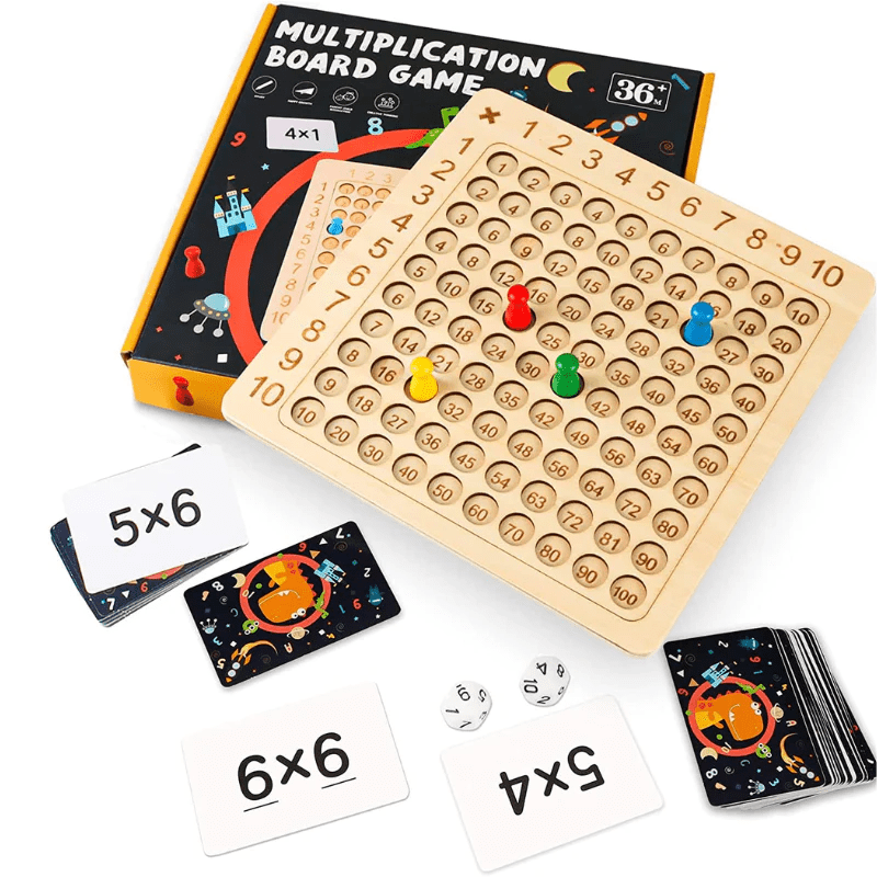 Math Multiplication Board Game