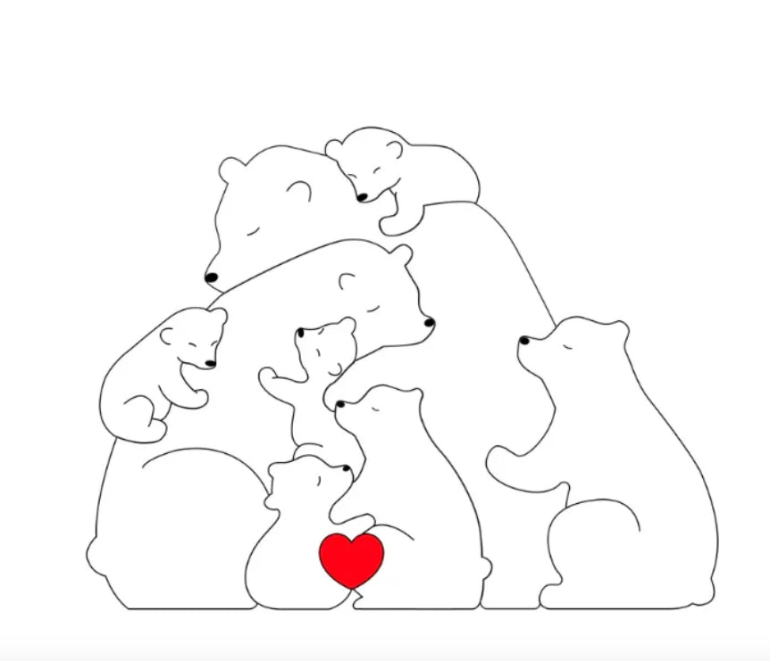 Personalised Bear Family