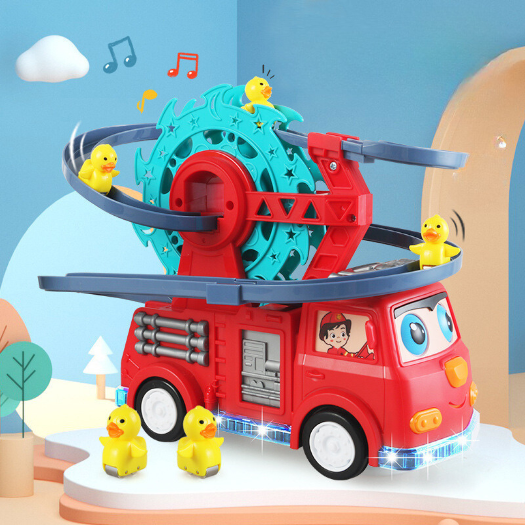 Fire Brigade Duck Slide Toy Car