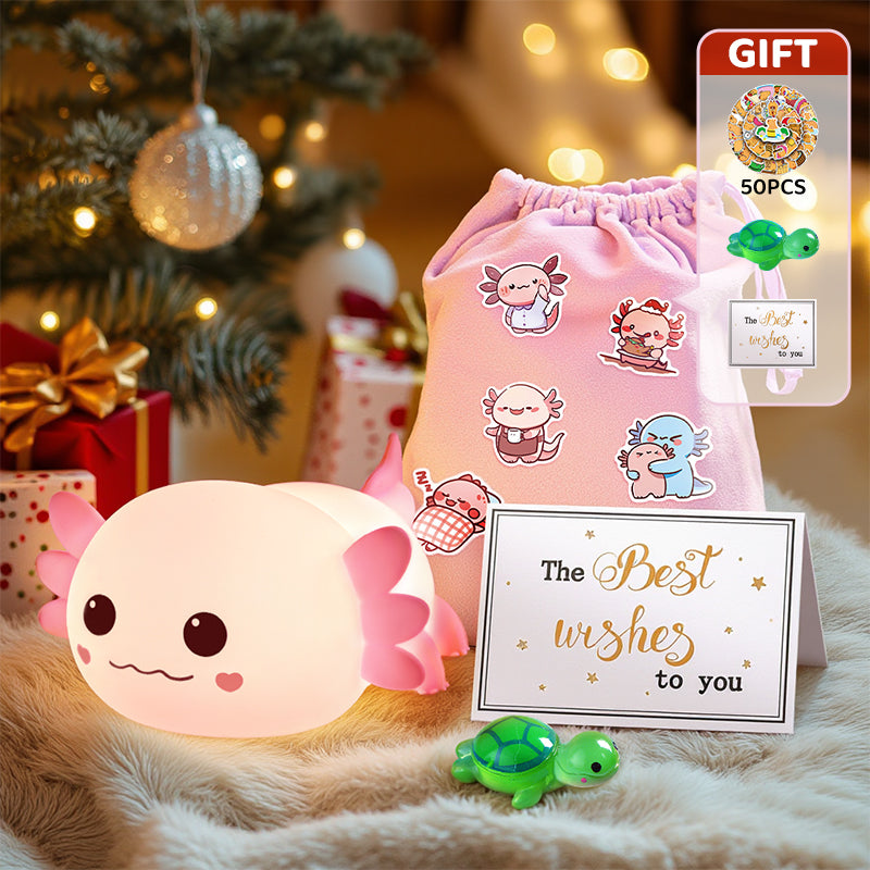 MiniaCraft® 2025 Limited Version Axolotl Squish Night Light - Perfect Gift 🎁