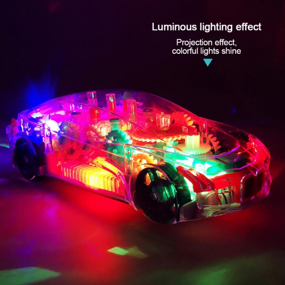 Concept Racing Car Toy | Transparent Car with LED Lights & Music