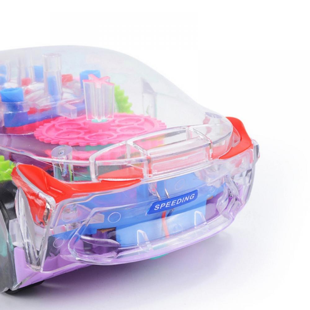 Concept Racing Car Toy | Transparent Car with LED Lights & Music