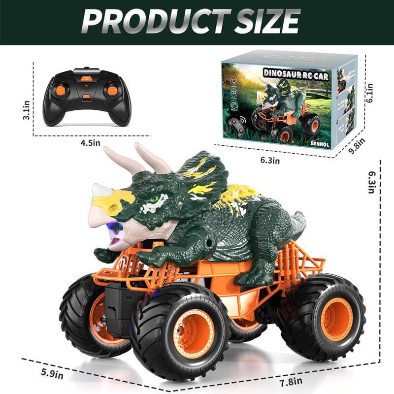 Remote Control Triceratops Car