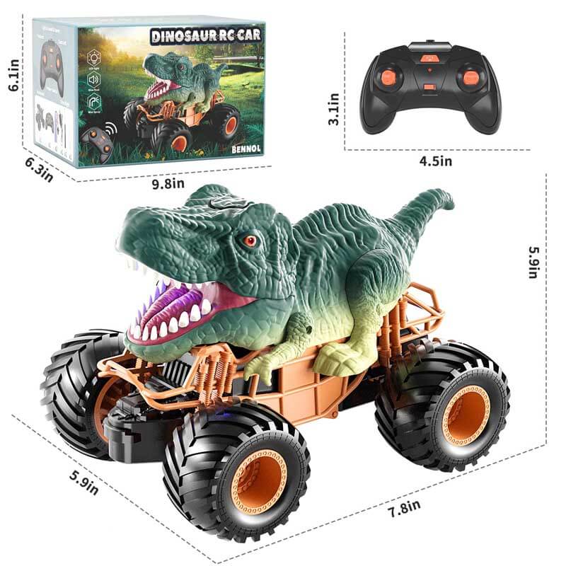 Remote Control Triceratops Car