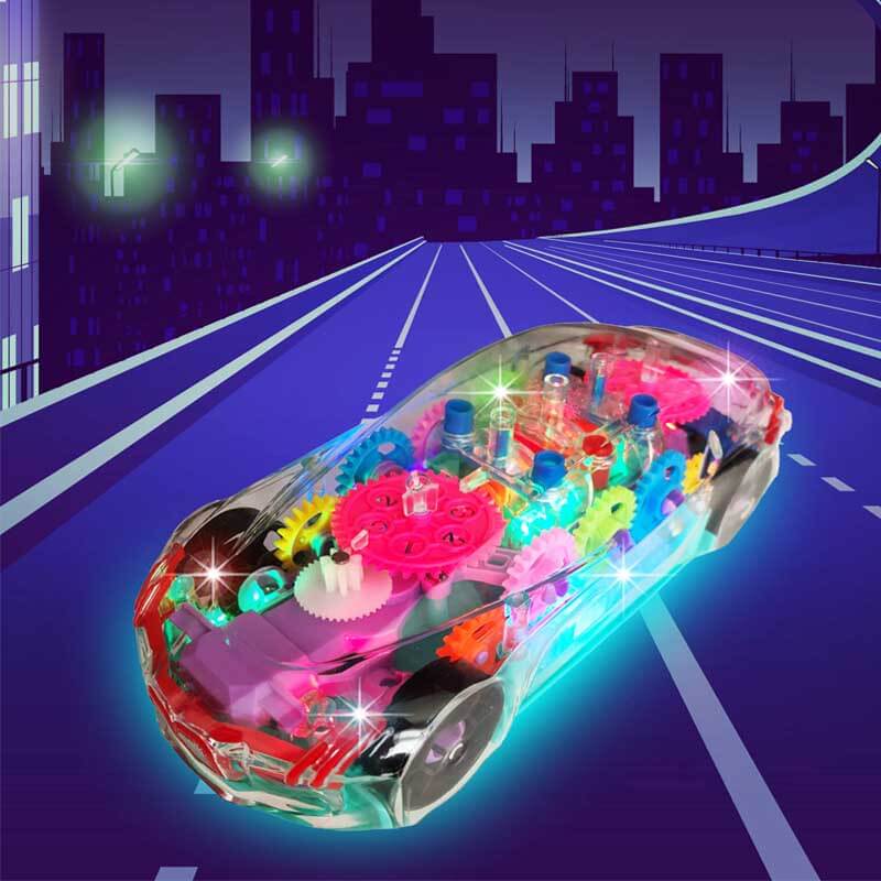 Light Up Transparent Car Toy