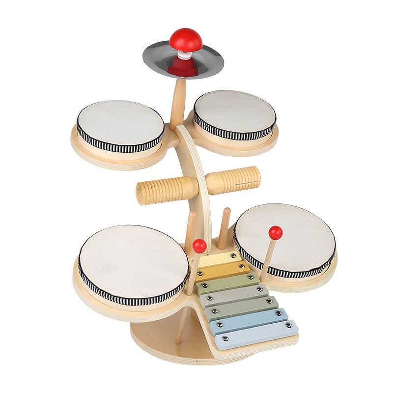 Wooden Kids’ Drum Kit