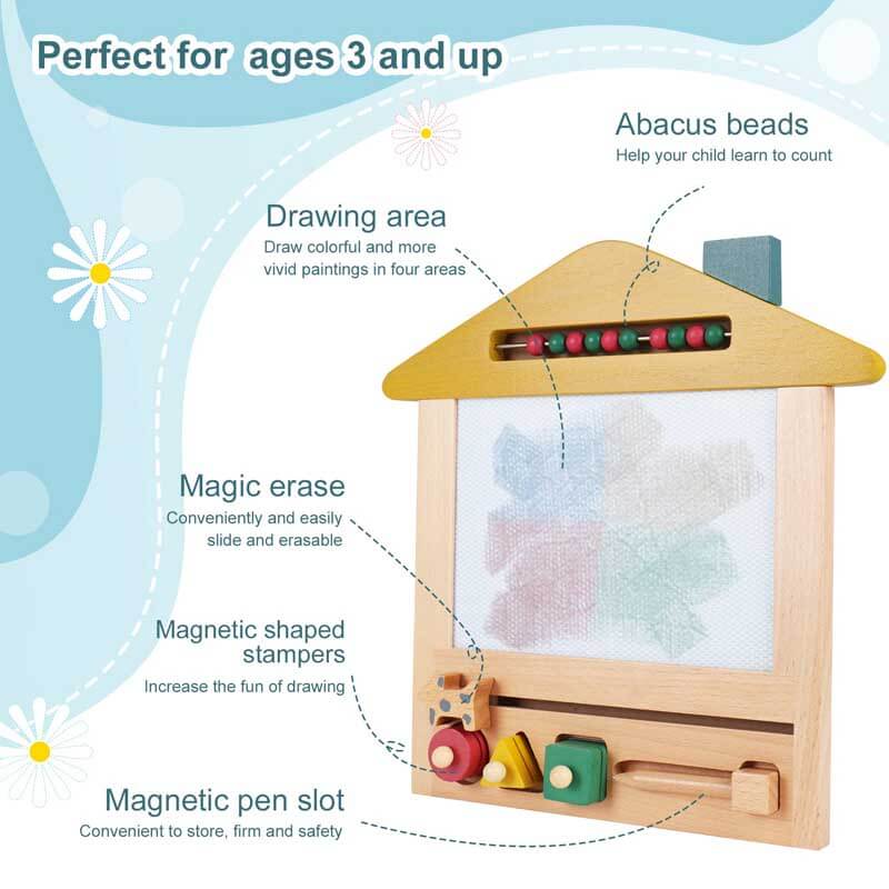 Wooden Magnetic Drawing Board