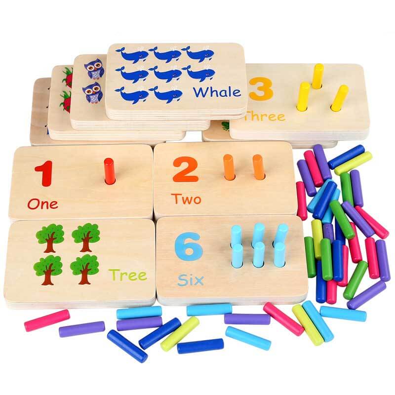 Wooden Math Manipulatives Game