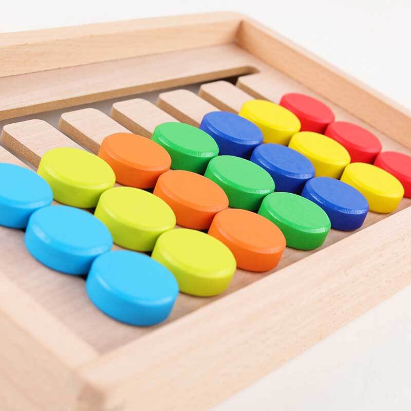 Wooden 4-color Sorting Game