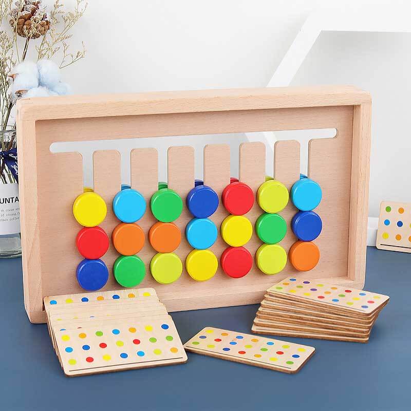 Wooden 4-color Sorting Game