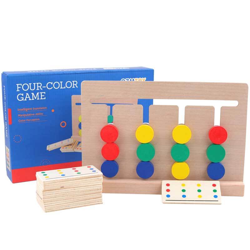 Wooden 4-color Sorting Game