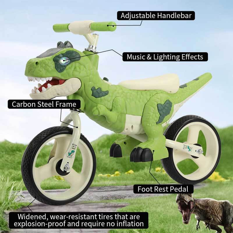 Dino-Themed Toddler Balance Bike