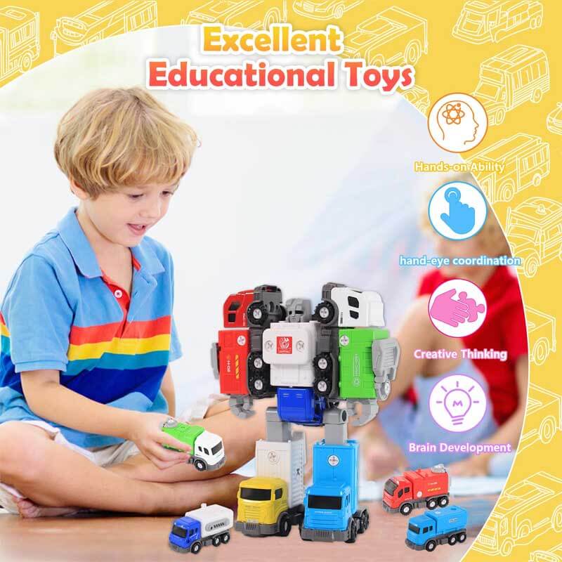 5 in 1 Transforming Robot Toys