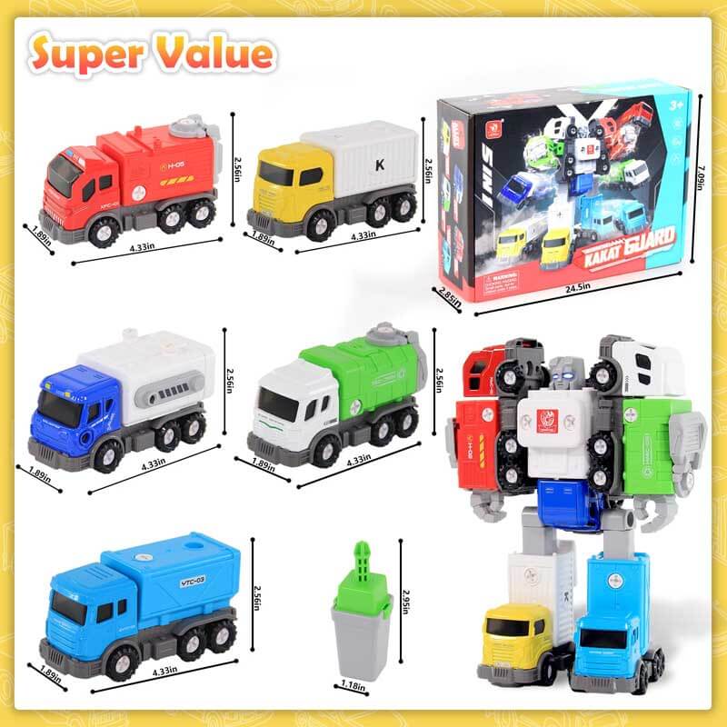 5 in 1 Transforming Robot Toys