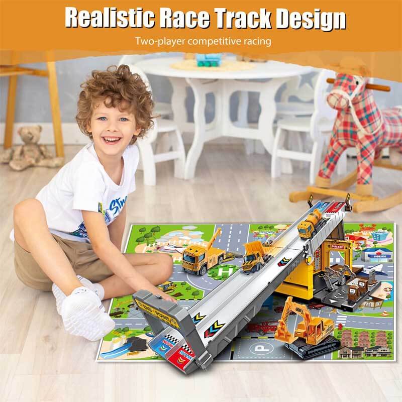 Foldable Racing Car Toys Set