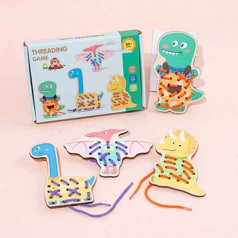 Wooden Lacing and Sewing Toy