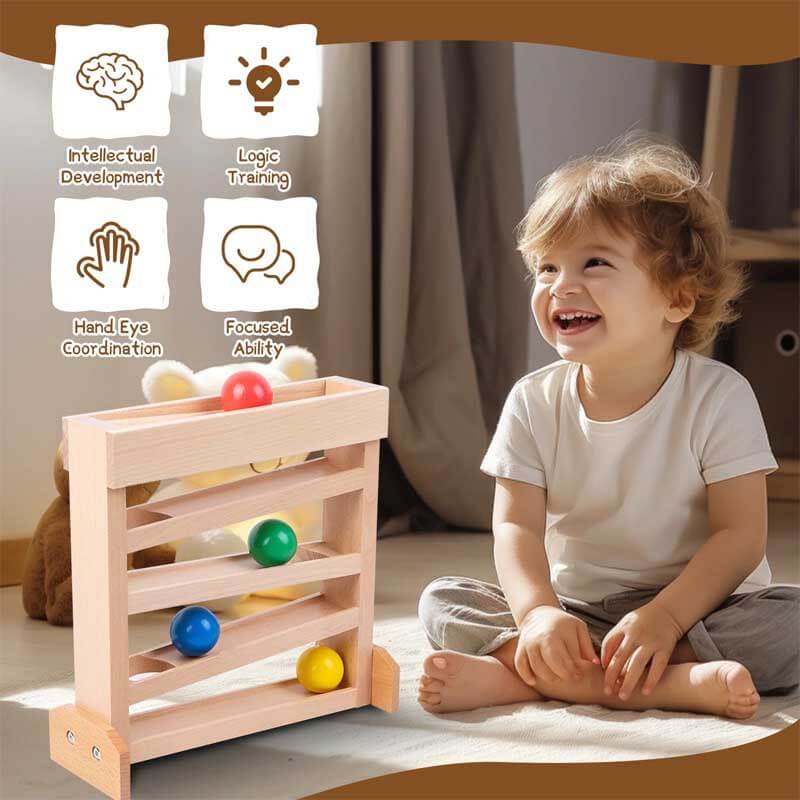 Montessori Wooden Ball Drop Toy