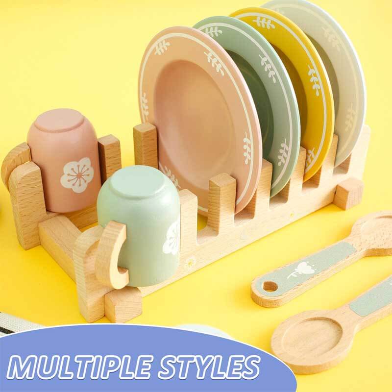 Kids Wooden Kitchen Playset