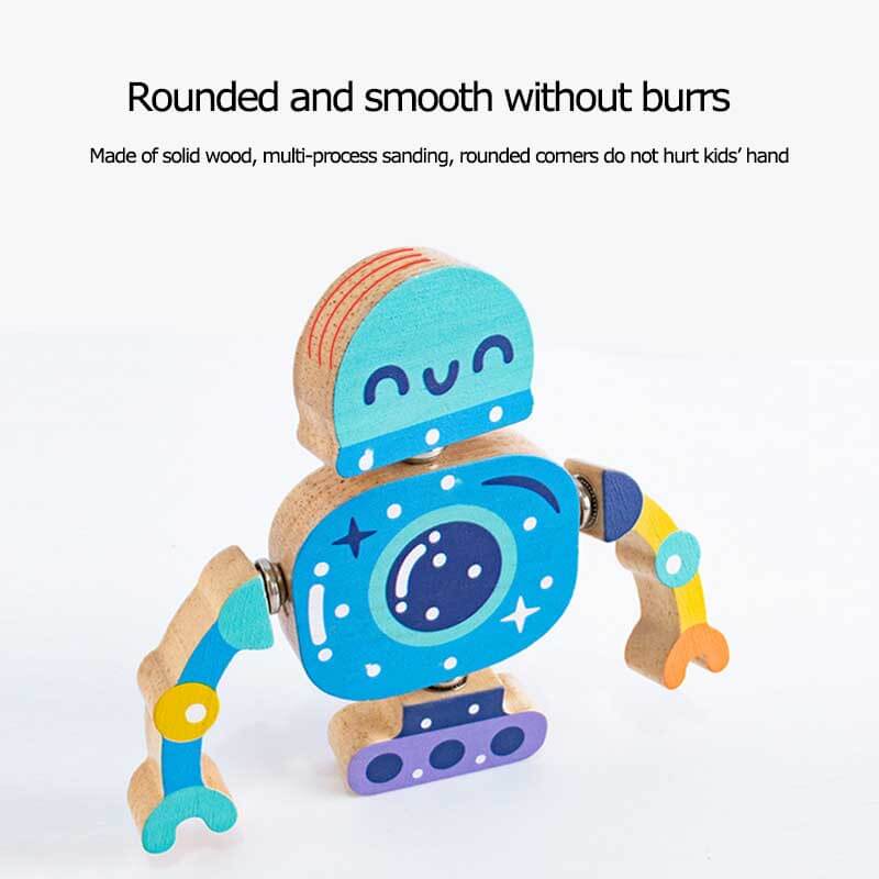 Wooden Robot Assembly Toy