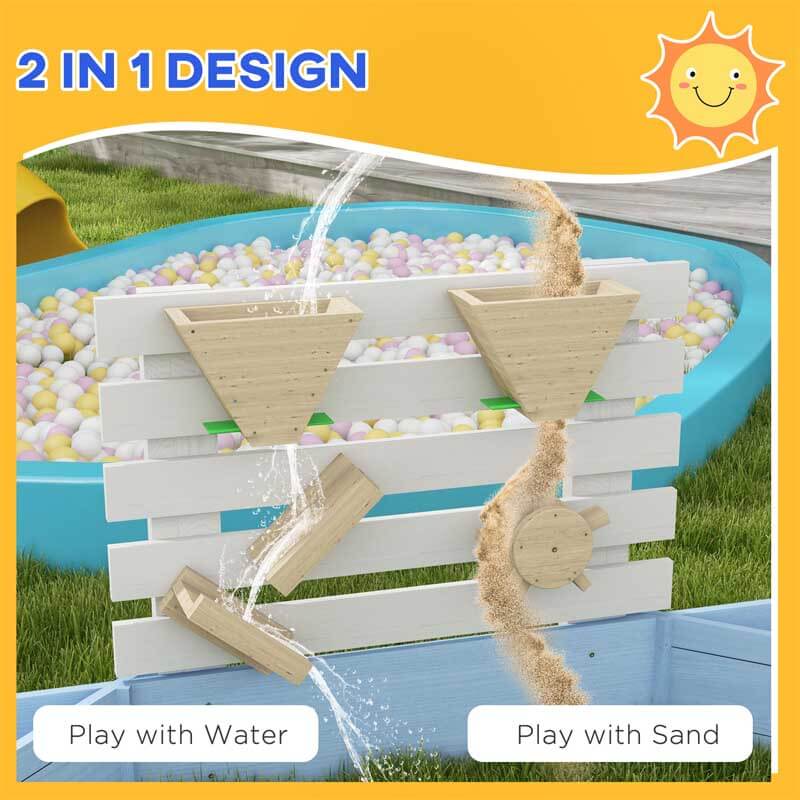 Wooden Sandbox for 3-7 Years