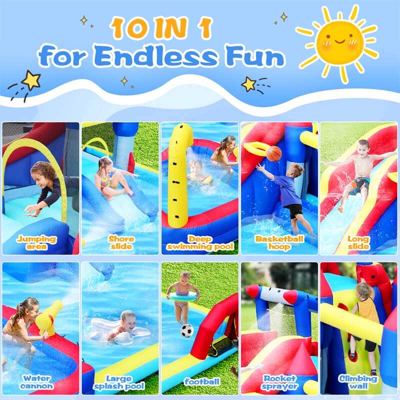 10 in 1 Inflatable Slide Water Park