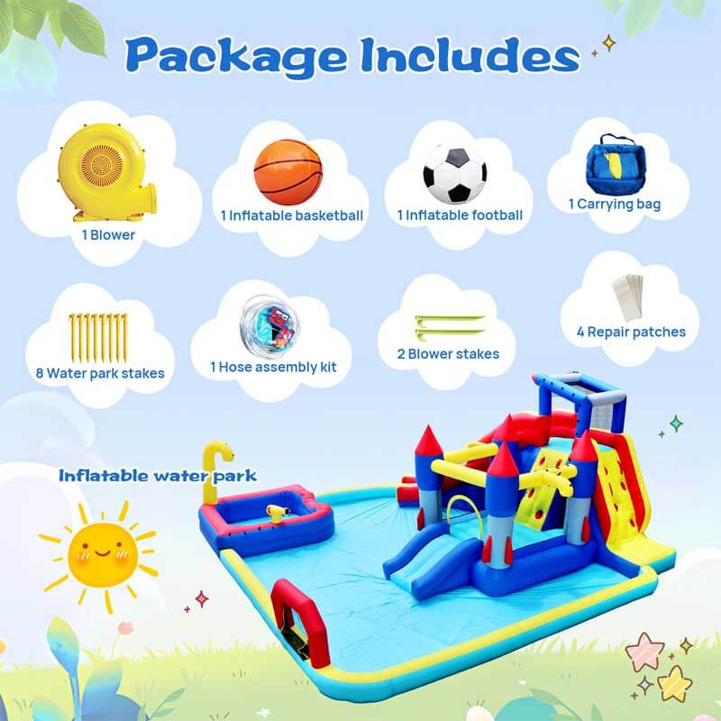 10 in 1 Inflatable Slide Water Park