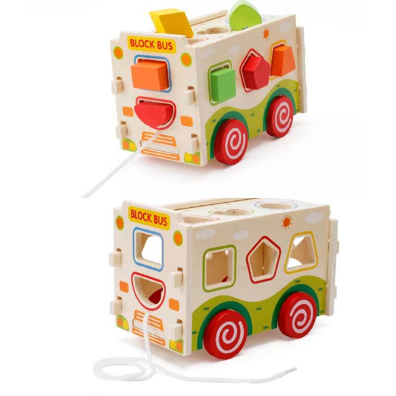 Montessori Wooden Activity Cube